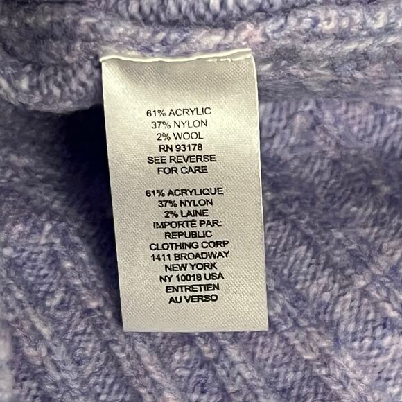 Lavender Pearl Embellished Ruffle Sweater by Industry Size S Romantic Cottage - Picture 3 of 5